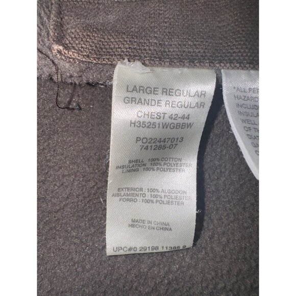 Big Smith Mens Brown Canvas Chore Coat Barn Jacket Heavy Duty Lined Work L - Picture 4 of 11